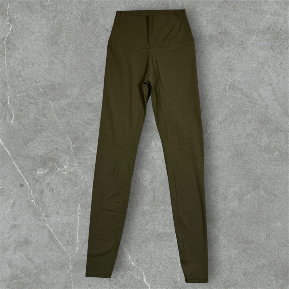 Colorfulkoala Women's High Waisted Rise Leggings Olive Green - Size XS